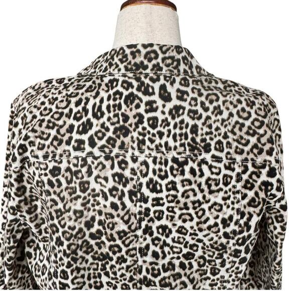 Charter Club Leopard Print Jacket, Women's Size L - Picture 6 of 7